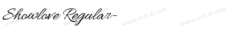 Showlove Regular字体转换 Showlove Regular字体转换